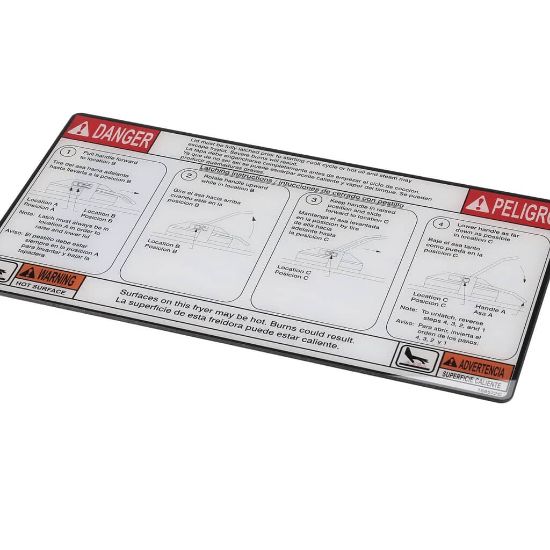 Picture of Henny Penny 168572 Label-lid Instr Eng/spa