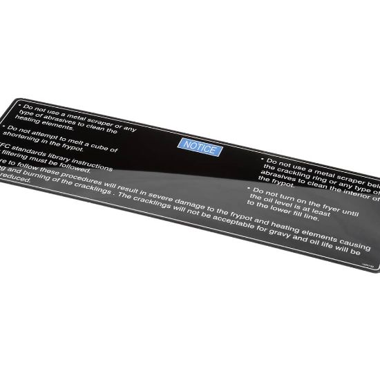 Picture of Henny Penny 168573 Acrylic Label