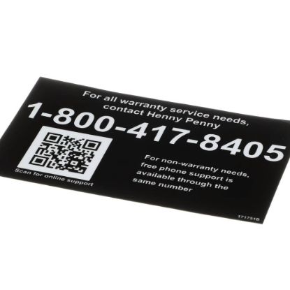 Picture of Henny Penny 171751 Label-tech Support, Us-can