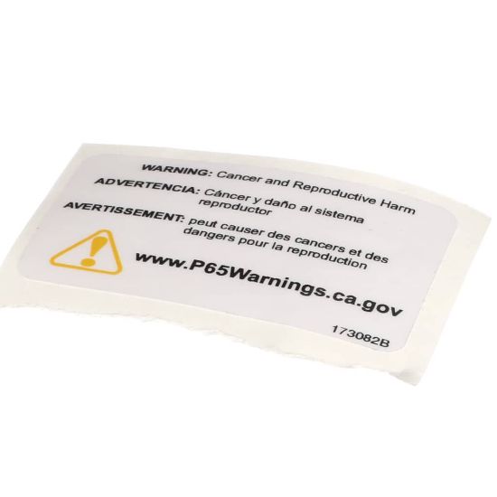 Picture of Henny Penny 173082 Label-warning P65