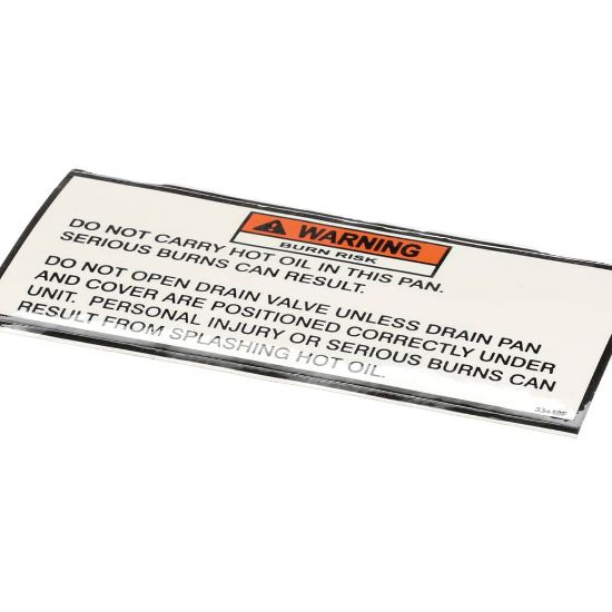 Picture of Henny Penny 33448 Label-drain Pan Warning