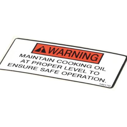 Picture of Henny Penny 34917 Label-oil Level Warning