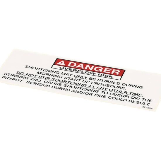 Picture of Henny Penny 37933 Label-danger Stirring