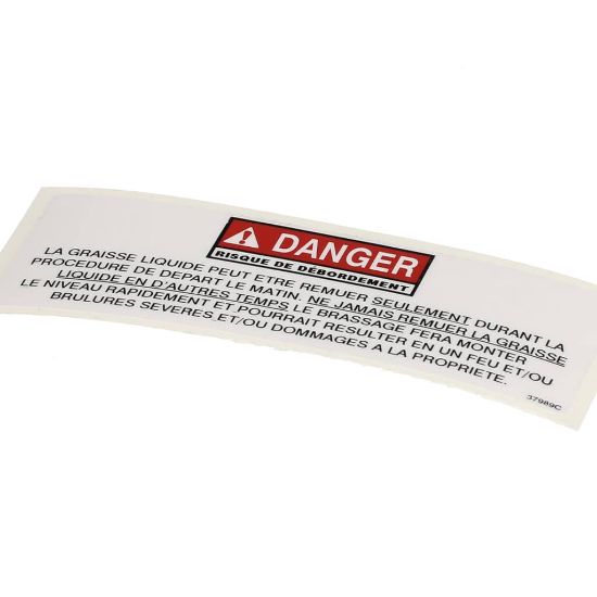 Picture of Henny Penny 37989 Label-danger Stirring Fre