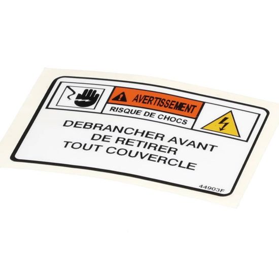 Picture of Henny Penny 44903 Label-warn. Disc. Power French