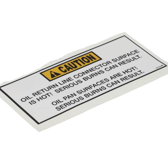 Picture of Henny Penny 61534 Label-caution Oil Return Line