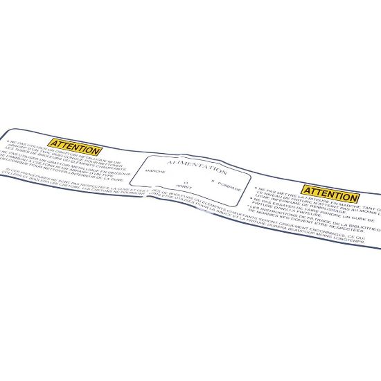 Picture of Henny Penny 88540 Label-pwr/pmp/mlt Kfc Fre