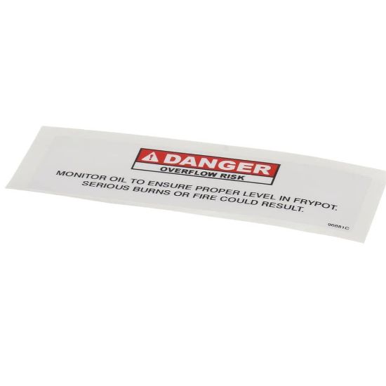 Picture of Henny Penny 96881 Danger Shortening Label