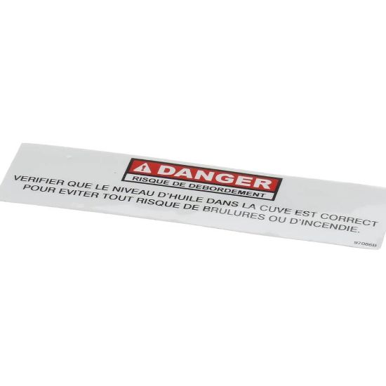Picture of Henny Penny 97086 Label-danger Shortingfre