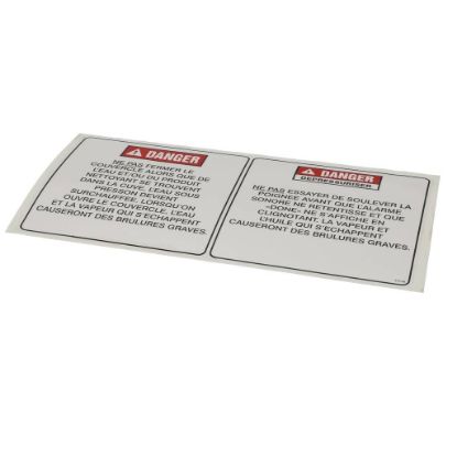 Picture of Henny Penny 97076 Label-oper Hazards Fre