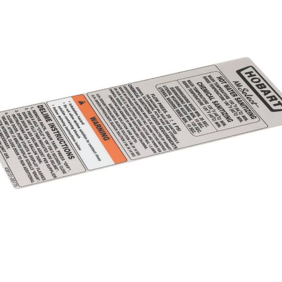 Picture of Hobart 00-438131-00175 Labelinstructioncleaning