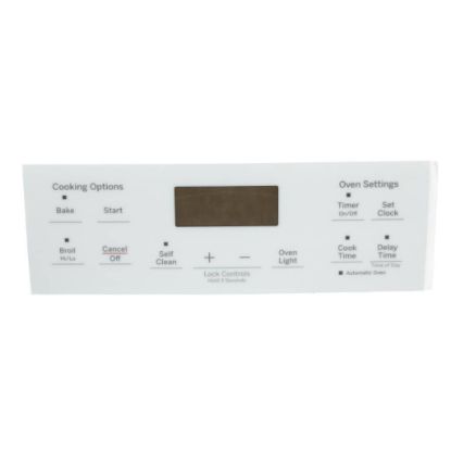 Picture of GE WB07X44619 Faceplate Graphics-white