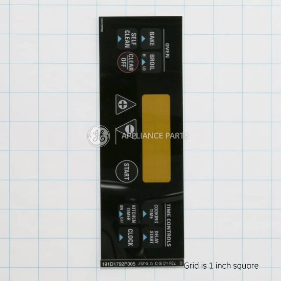 Picture of GE WB27K5337 Clock Plate-black