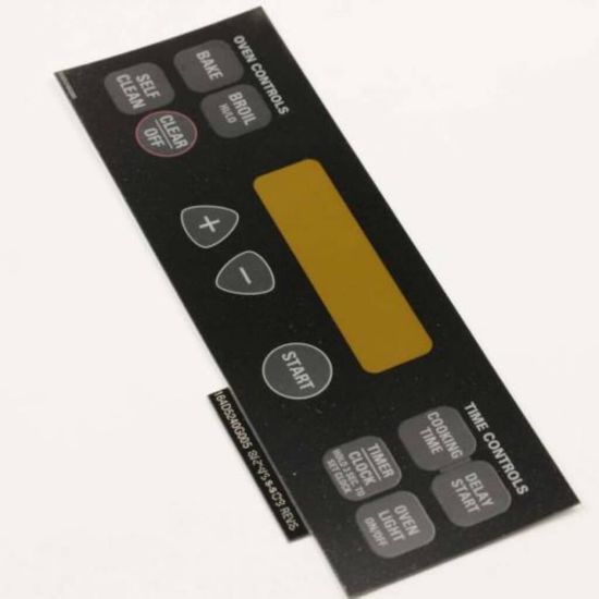 Picture of GE WB27T10587 Faceplate Graphics Asm