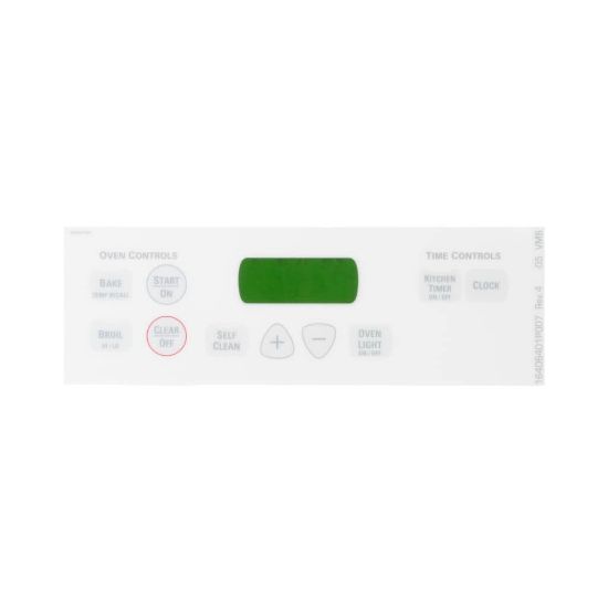 Picture of GE WB27T10687 Faceplate Graphics