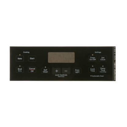 Picture of GE WB27T11511 Faceplate Graphics (Bk)