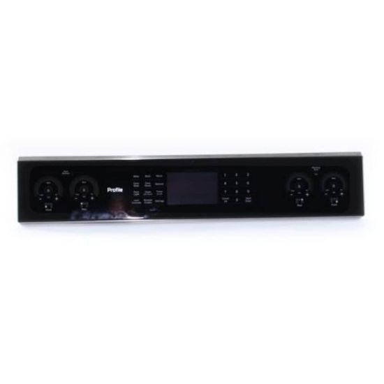 Picture of GE WB27X33633 Black Stainless Control Panel Overlay W/