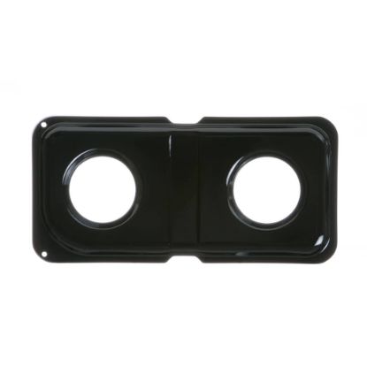 Picture of GE WB34K10010 Double Black Porcelain Pan Left - Gas