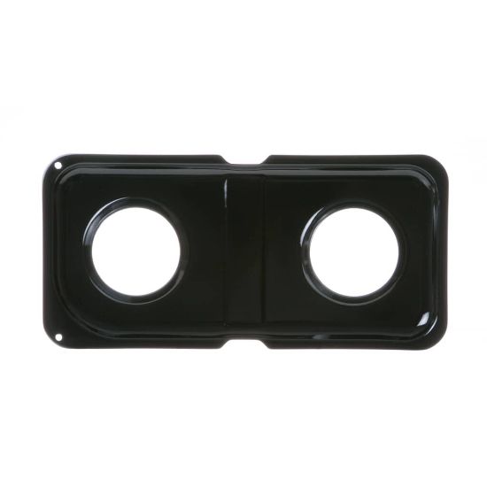 Picture of GE WB34K10010 Double Black Porcelain Pan Left - Gas