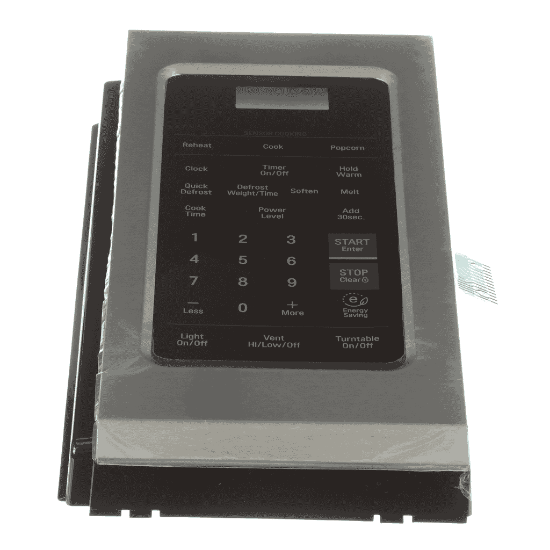 Picture of GE WB56X29975 Black Contolr Panel White Led