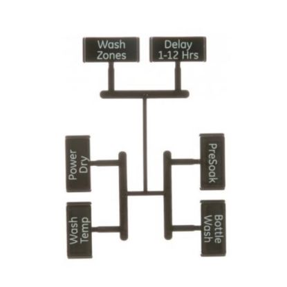 Picture of GE WD09X20233 Button And Graphics Asm