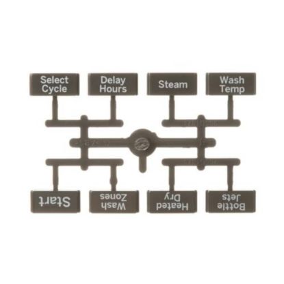 Picture of GE WD09X21694 Button And Graphic Asm