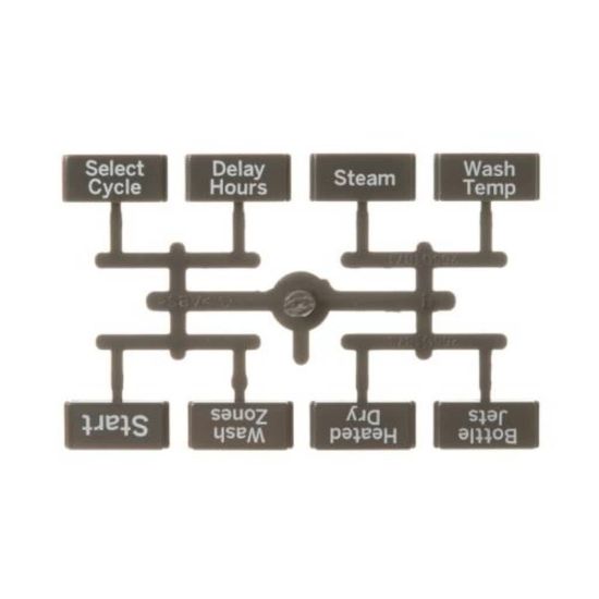 Picture of GE WD09X21694 Button And Graphic Asm