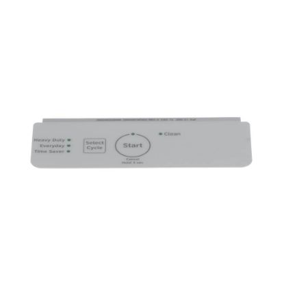 Picture of GE WD34X27924 White Control Panel Overlay