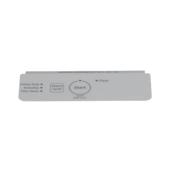 Picture of GE WD34X27924 White Control Panel Overlay