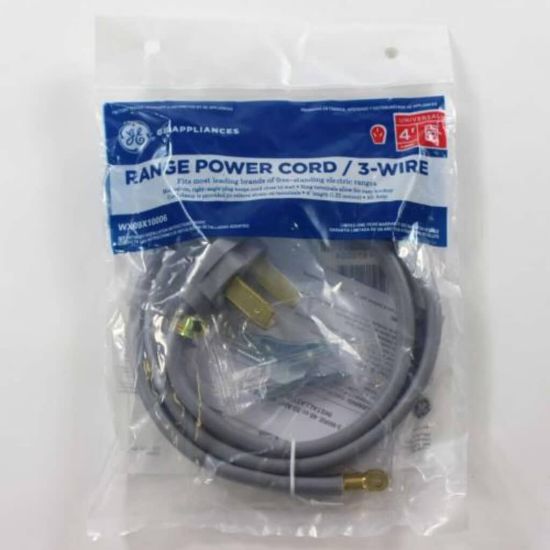 Picture of GE WX09X10006 3-Wire, 4 Feet Length, 40-Amp Cord
