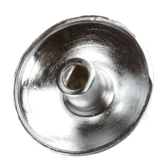 Picture of Imperial 2720-1 Blank Chrome Knobs Flat Down