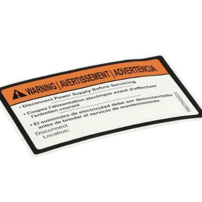 Picture of Jackson 9905-004-08-16 Decal Disconnect Power Warning (Ecolab