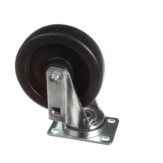 Picture of Kason 6C525001HDP Plate Mount Caster W/ 5"" Wheel, No
