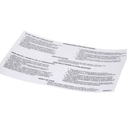 Picture of Lincoln 2802543 Label Oper 2''gas