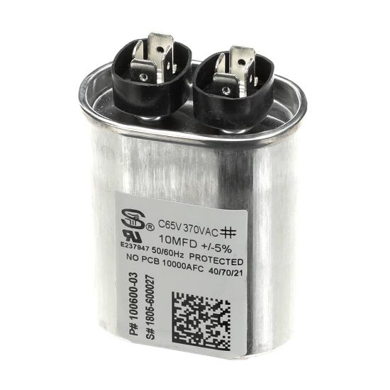 Picture of Lennox 100600-03 Run Cap 10 Mfd, 370V Oval