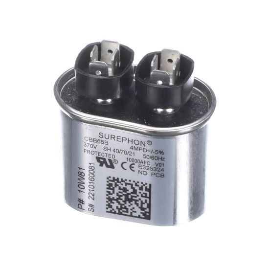 Picture of Lennox 10W81 Run Cap 4 Mfd 370Vac Oval