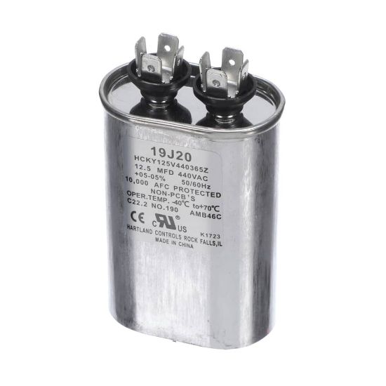 Picture of Lennox 19J20 Capacitor 12.5Fd440v Oval