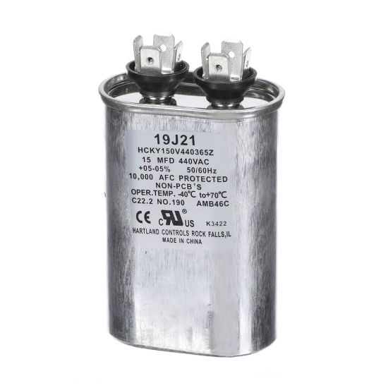 Picture of Lennox 19J21 Capacitor 15Mfd440v Oval