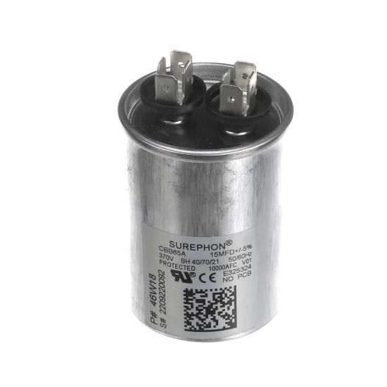 Picture of Lennox 46W18 Run Capacitor, 15 Mfd, 370V, Round
