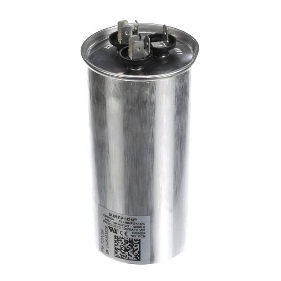 Picture of Lennox 72W39 100335-51 Dual Run Cap 75+10 @ 440V Rnd