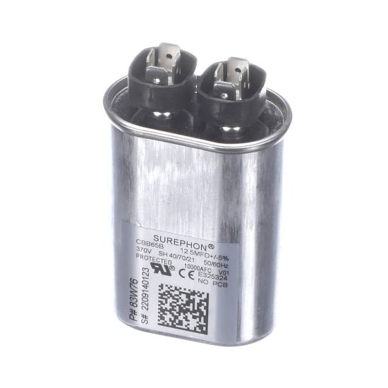 Picture of Lennox 83W76 100600-10 Run Cap 12.5 Mfd @ 370Vac Oval