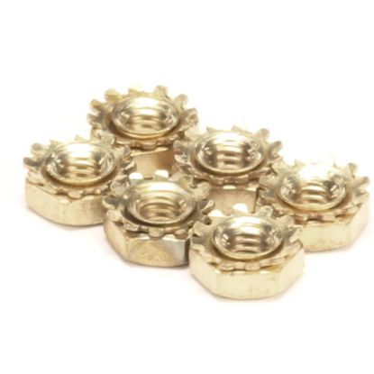 Picture of Manitowoc Ice 5429139 8-32 Brass Hex Nut W/lw Pkg/6