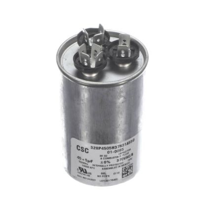 Picture of Nortek 01-0085 Run Cap,dual Round,370v,5+45uf