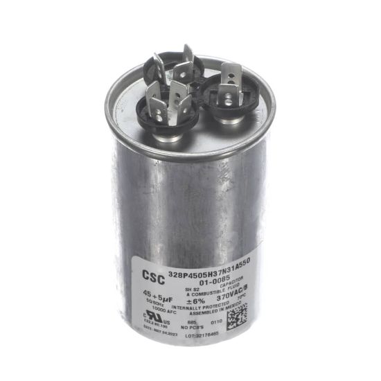 Picture of Nortek 01-0085 Run Cap,dual Round,370v,5+45uf