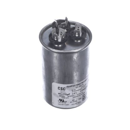 Picture of Nortek 01-0271 Run Cap, Dual Round,370v,7.5+45uf