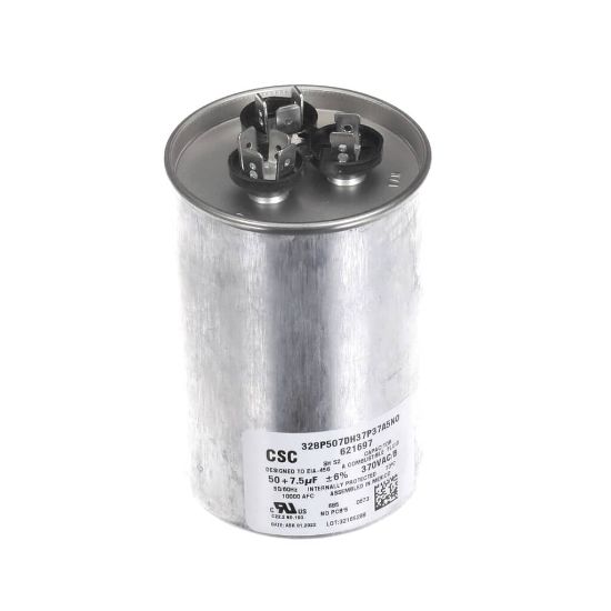 Picture of Nortek 01-0273 Run Cap,dual Round,370v,7.5+50uf