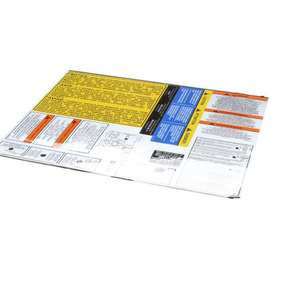 Picture of Pitco A6100201 Lbl Sheet Gas 7 14 18 14R 14C