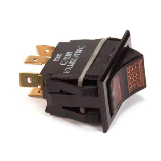 Picture of Pitco P5047119 Sw Rkr Spst (1-1) 28V R Ed/amb