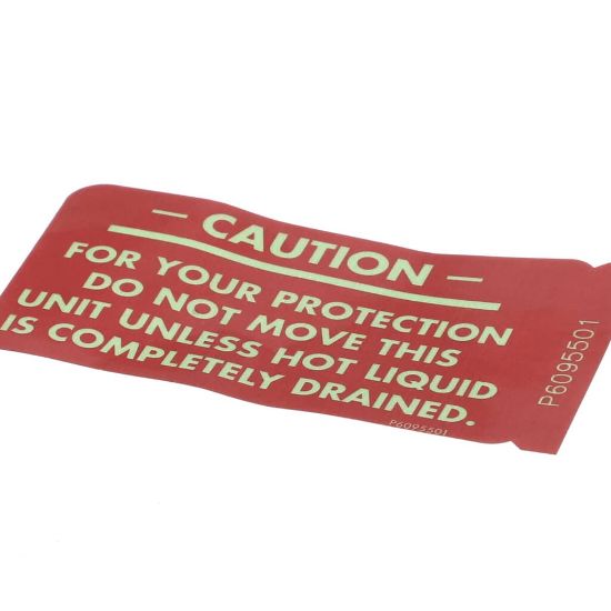 Picture of Pitco P6095501 Caution Sticker