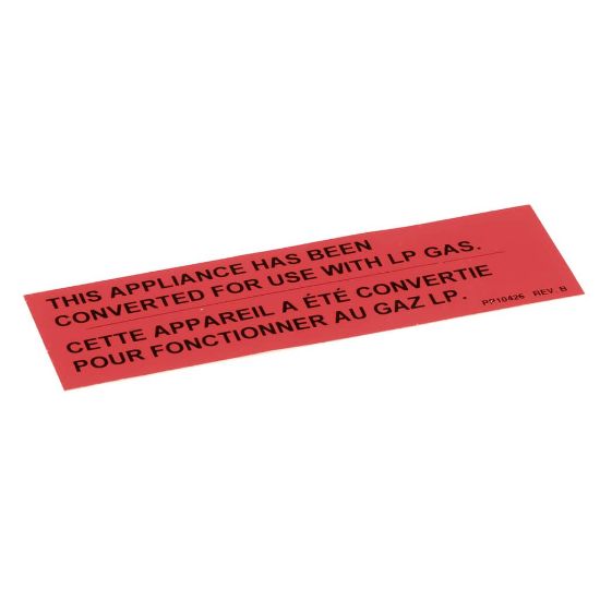 Picture of Pitco PP10426 Lbl Gas Notice Cvrsn Lp